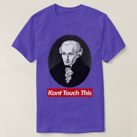 カントTouchこの哲学ミームデザイン Tシャツ (デザイン正面)