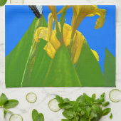 カンナキングのマレーシアの青いクリッパー蝶 キッチンタオル (折り畳み)