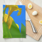 カンナキングのマレーシアの青いクリッパー蝶 キッチンタオル (四つ折り)