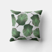 カンナトロピカナ熱帯葉グリーン クッション (裏面)