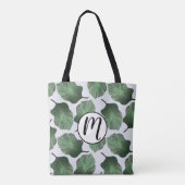 カンナトロピカナ熱帯葉グリーン トートバッグ (裏面)