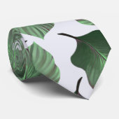 カンナトロピカナ熱帯葉グリーン ネクタイ (ロール)