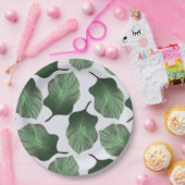 カンナトロピカナ熱帯葉グリーン ペーパープレート (パーティー)