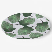カンナトロピカナ熱帯葉グリーン ペーパープレート (アングル)