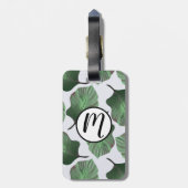 カンナトロピカナ熱帯葉グリーン ラゲッジタグ (裏面縦)