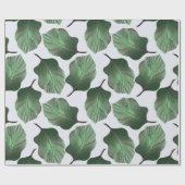 カンナトロピカナ熱帯葉グリーン ラッピングペーパー (フラット)