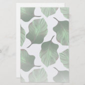 カンナトロピカナ熱帯葉グリーン 便箋 (正面/裏面)