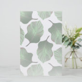 カンナトロピカナ熱帯葉グリーン 便箋 (スタンド正面)