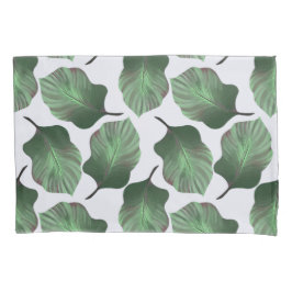 カンナトロピカナ熱帯葉グリーン 枕カバー