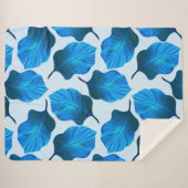 カンナトロピカナ葉ナ熱帯ブルー シェルパブランケット (正面(横))