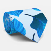 カンナトロピカナ葉ナ熱帯ブルー ネクタイ (ロール)