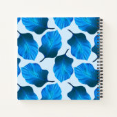 カンナトロピカナ葉ナ熱帯ブルー ノートブック (裏面)