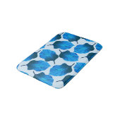 カンナトロピカナ葉ナ熱帯ブルー バスマット (アングル)