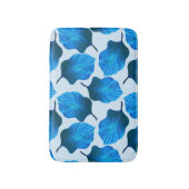 カンナトロピカナ葉ナ熱帯ブルー バスマット (正面縦)