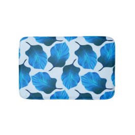 カンナトロピカナ葉ナ熱帯ブルー バスマット