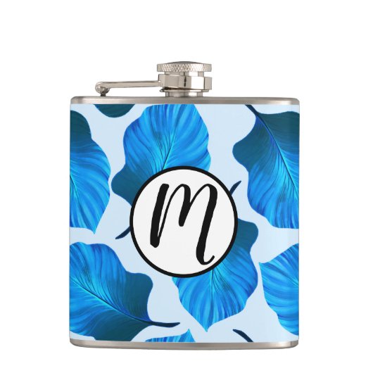 カンナトロピカナ葉ナ熱帯ブルー フラスク (正面)