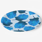 カンナトロピカナ葉ナ熱帯ブルー ペーパープレート (アングル)