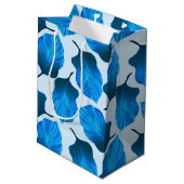 カンナトロピカナ葉ナ熱帯ブルー ミディアムペーパーバッグ (裏面アングル)