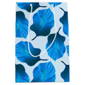 カンナトロピカナ葉ナ熱帯ブルー ミディアムペーパーバッグ (正面)