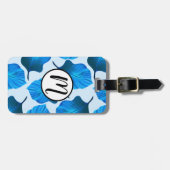 カンナトロピカナ葉ナ熱帯ブルー ラゲッジタグ (正面横)