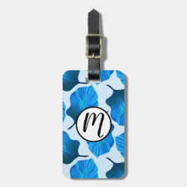 カンナトロピカナ葉ナ熱帯ブルー ラゲッジタグ