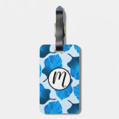 カンナトロピカナ葉ナ熱帯ブルー ラゲッジタグ (裏面縦)