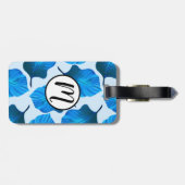 カンナトロピカナ葉ナ熱帯ブルー ラゲッジタグ (裏面横)