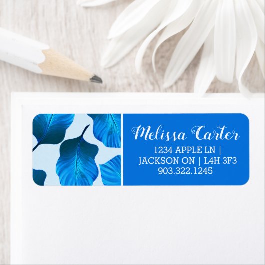 カンナトロピカナ葉ナ熱帯ブルー ラベル (インサイチュ)