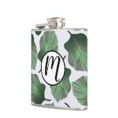カンナトロピカーナグリーン熱帯離れ&モノグラム フラスク (左)