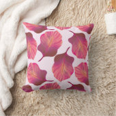 カンナトロピカ葉ナのピンク クッション (ブランケット)