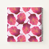 カンナトロピカ葉ナのピンク ノートブック (裏面)