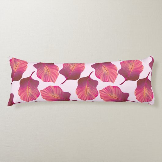 カンナトロピカ葉ナのピンク ボディピロー (正面)