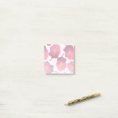 カンナトロピカ葉ナのピンク ポストイット (デスク上)