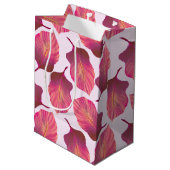 カンナトロピカ葉ナのピンク ミディアムペーパーバッグ (裏面アングル)