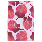 カンナトロピカ葉ナのピンク ミディアムペーパーバッグ (正面)