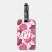 カンナトロピカ葉ナのピンク ラゲッジタグ (裏面縦)