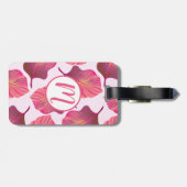 カンナトロピカ葉ナのピンク ラゲッジタグ (裏面横)