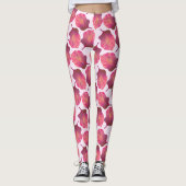 カンナトロピカ葉ナのピンク レギンス (正面)