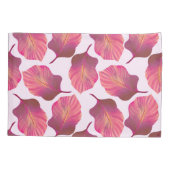 カンナトロピカ葉ナのピンク 枕カバー (裏面)