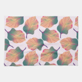 カンナトロピカ葉ナンズインパステル キッチンタオル (横)
