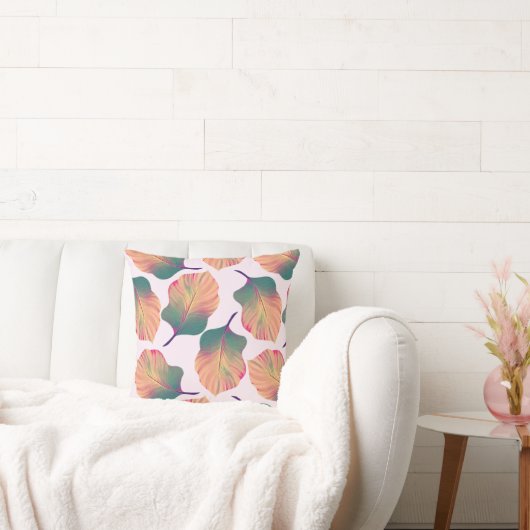 カンナトロピカ葉ナンズインパステル クッション (ソファ)