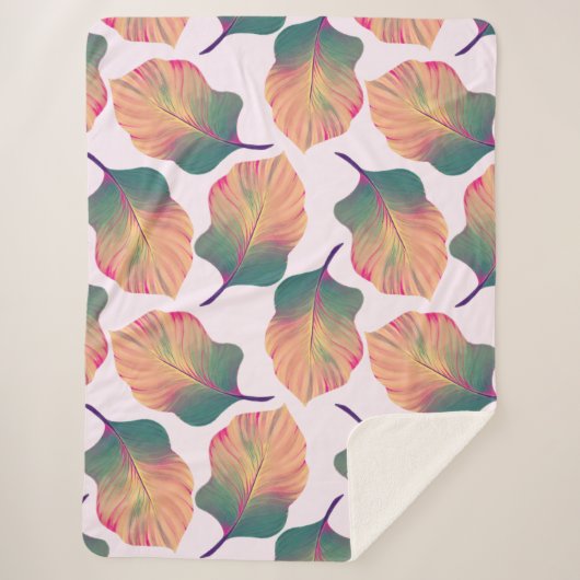 カンナトロピカ葉ナンズインパステル シェルパブランケット (正面)