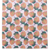 カンナトロピカ葉ナンズインパステル シャワーカーテン (正面)