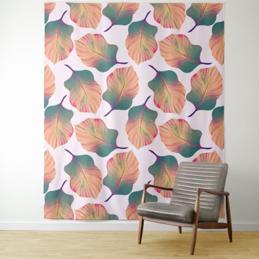 カンナトロピカ葉ナンズインパステル タペストリー (インサイチュ)