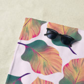 カンナトロピカ葉ナンズインパステル ビーチタオル (インサイチュ)