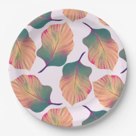 カンナトロピカ葉ナンズインパステル ペーパープレート