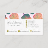 カンナトロピカ葉ナンズインパステル 名刺 (裏面)