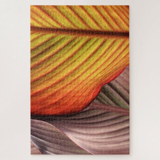 カンナ葉 ジグソーパズル (縦)