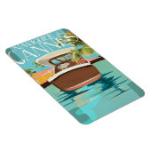 カンヌへ航海 (sail to) ヴィンテージ トラベル ポスター マグネット (右側)