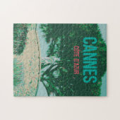 カンヌコートダジュールイラストレーションフランス ジグソーパズル (横)